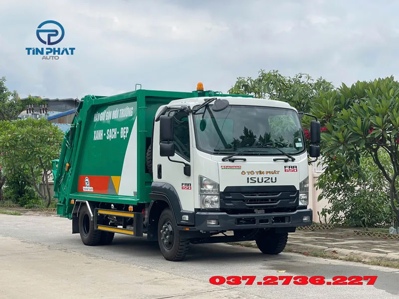 xe ép rác 9 khối máng xúc isuzu giá rẻ