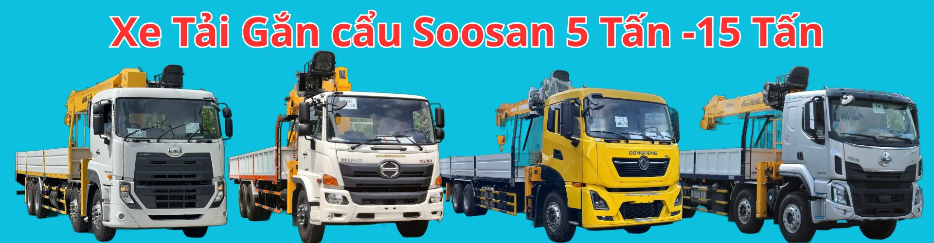 Cung cấp cẩu Soosan 5 tấn đến 15 tấn