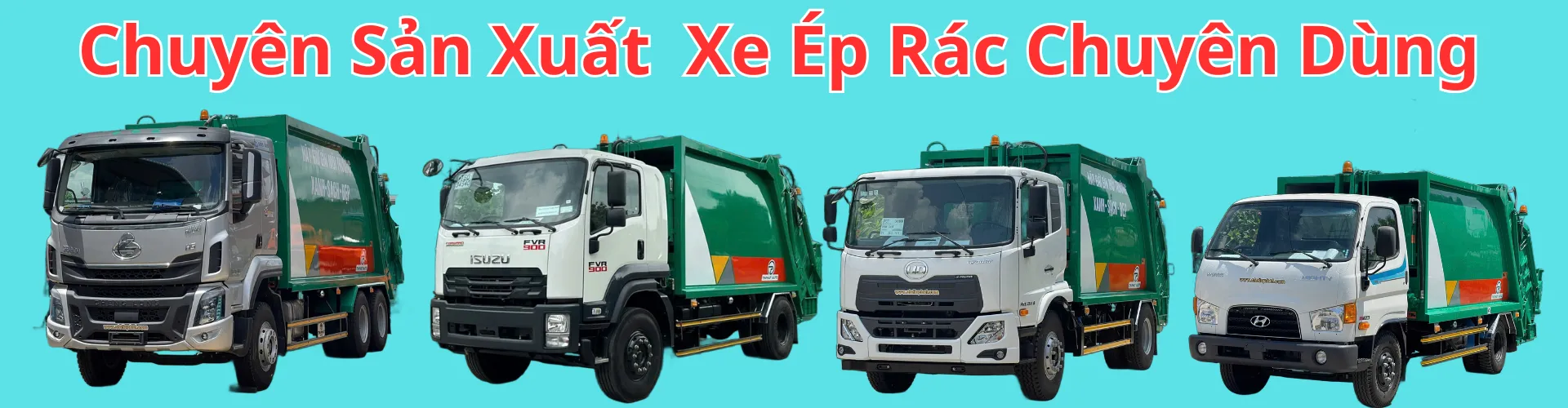 Sản xuất xe ép rác chuyên dùng