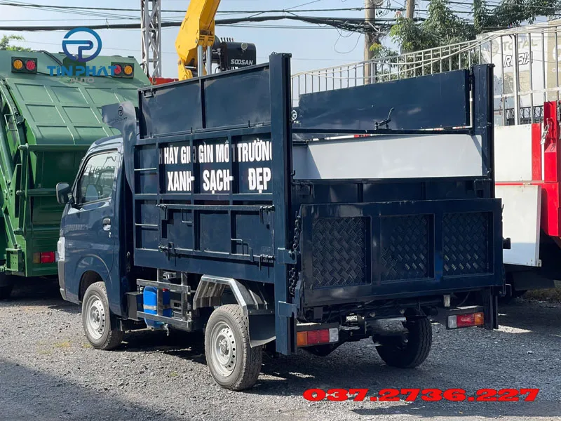 xe chở rác 3 khối suzuki có bửng nâng