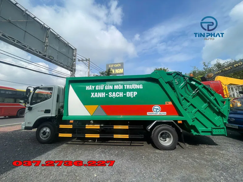 xe ép rác 12 khối thaoc ollin s720 tiết kiệm nhiên liệu