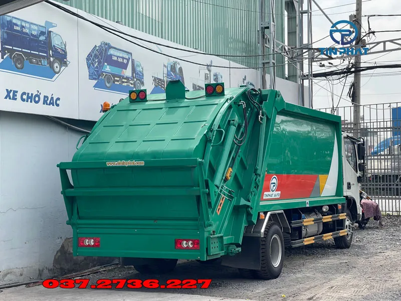 xe ép rác 12 khối thaco ollin s720 máng xúc