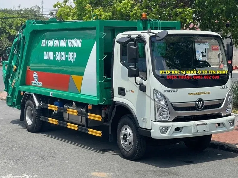 Xe Ép Rác 12 Khối Thaco Ollin S720