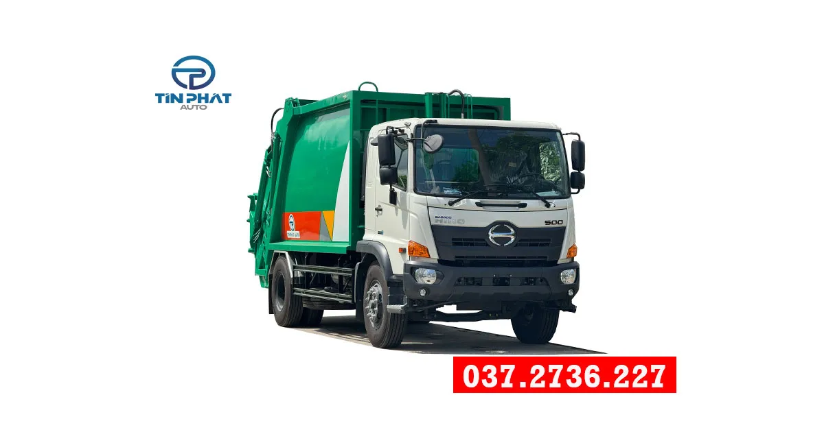 Xe ép rác 14 khối Hino FG