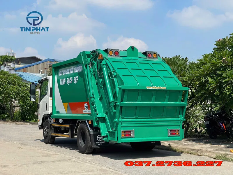 xe ép rác 7 khối isuzu nqr75 mới nhất 2025