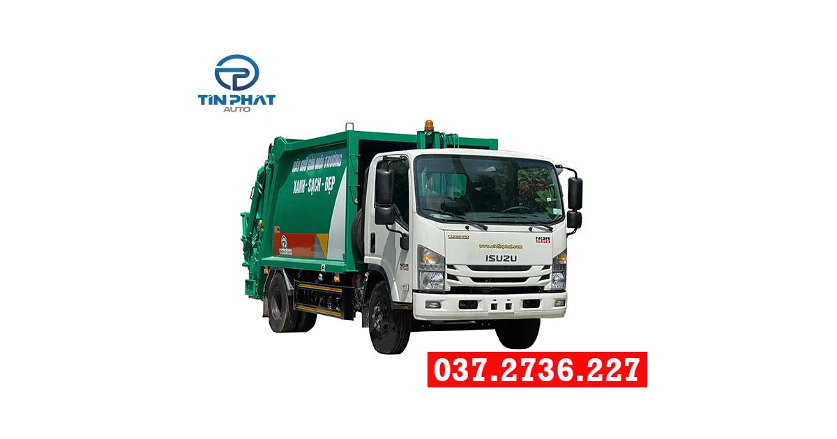xe ép rác 7 khối isuzu nqr550 giá xe ép rác tốt nhất