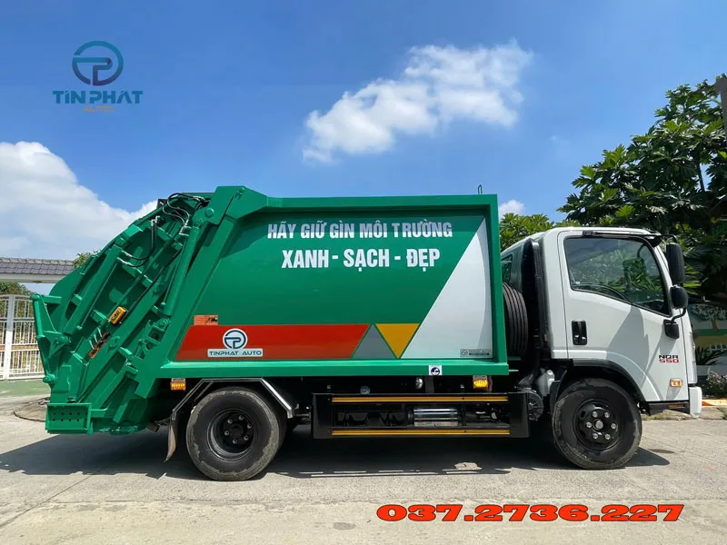 xe ép rác 7 khối isuzu nqr75 mới nhất 2025