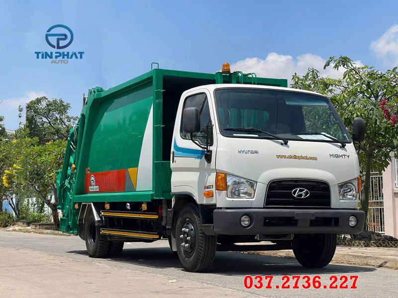 xe ép rác bán chạy thịnh hành hyundai W11s 9 khối