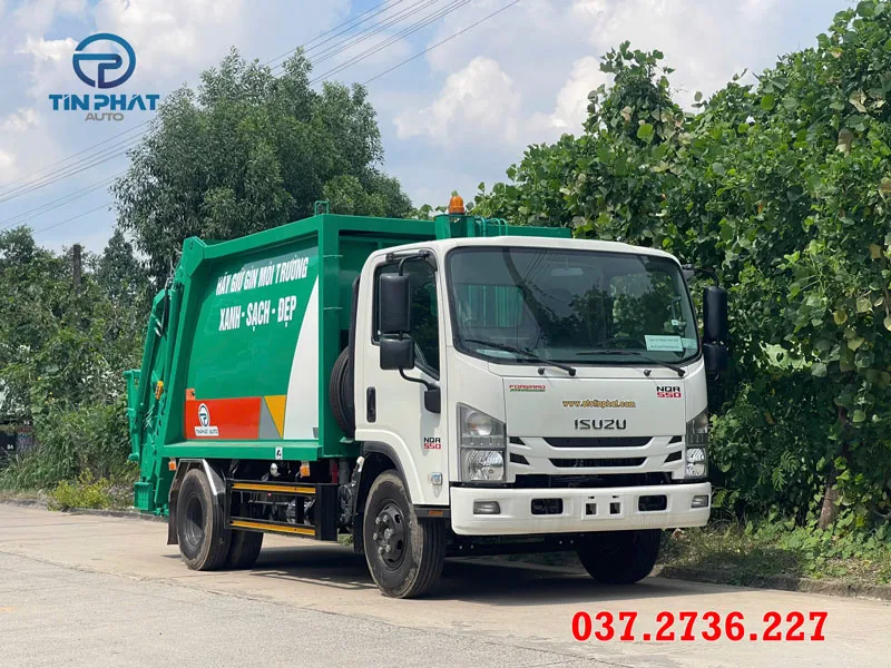 xe ép rác bán chạy thịnh hành isuzu 7 khối