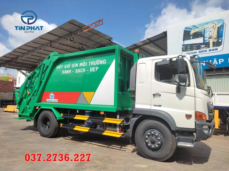 xe ép rác bán chạy thịnh hành hino FG 14 khối
