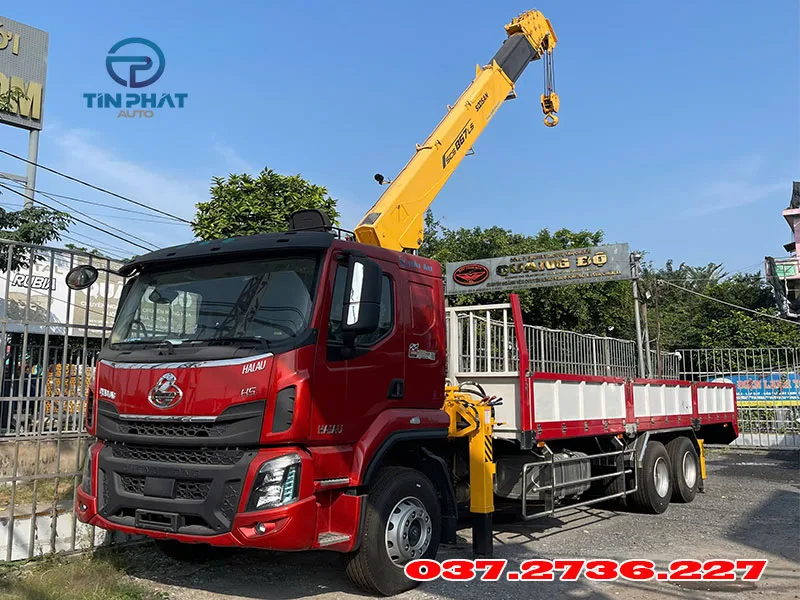 xe chenglong h5 3 chân cẩu 8 tấn soosan scs867 báo giá xe có sẳn 