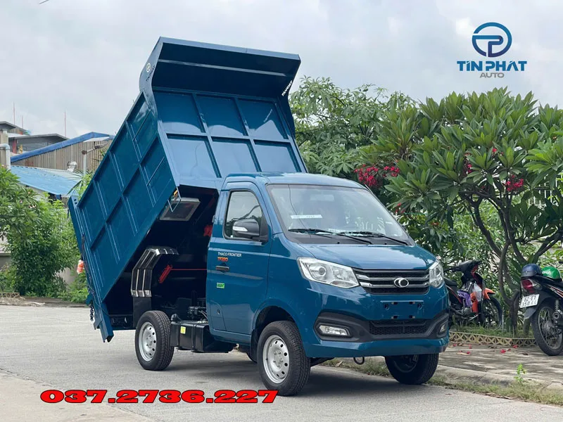 xe chở rác 4 khối thaco tf220 có ben tự đổ