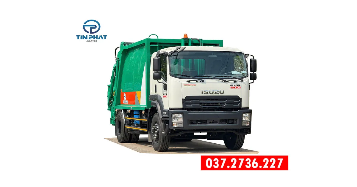 Xe ép rác 14 khối Isuzu FVR900, Giá xe ép rác 14 khối