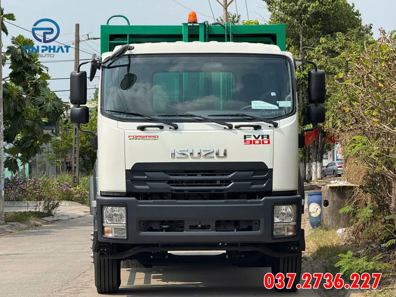 Ngoại hình xe ép rác 14 khối ISUZU FVR euro 5 