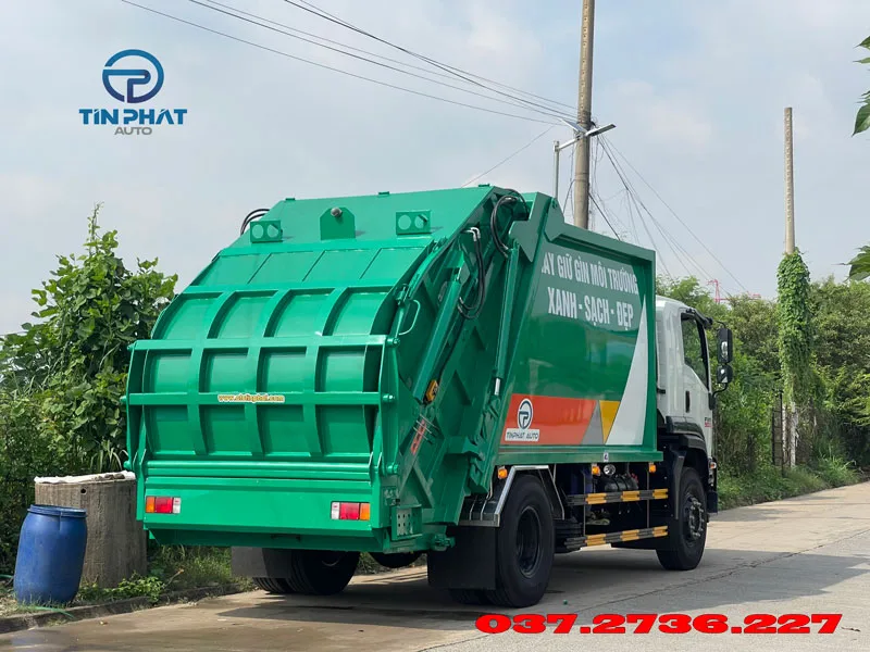 xe ép rác 14 khối isuzu fvr900 tải 6 tấn