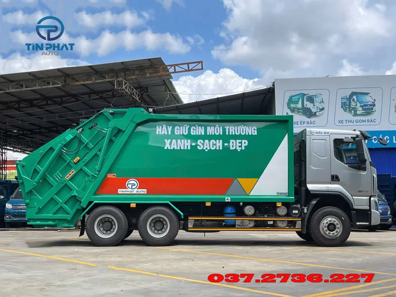 xe ép rác 24 khối chenglong 3 chân chơ rác 10 tấn