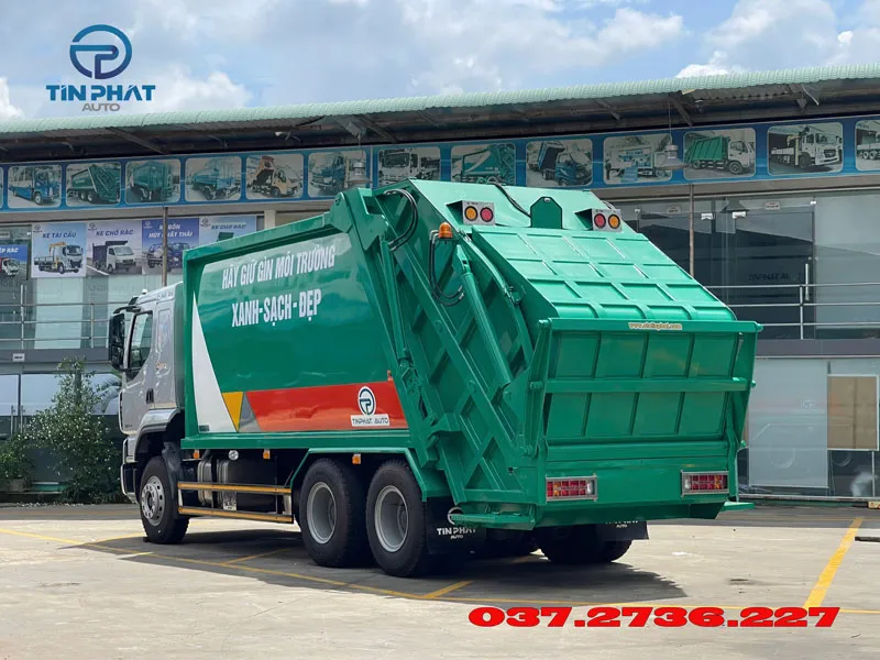 xe ép rác 24 khối chenglong 3 chân mới nhất