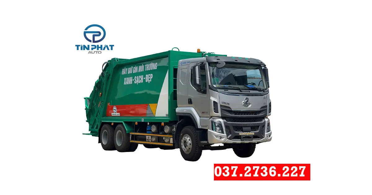 xe ép rác 24 khối chenglong giá xe ép rác 3 chân rẻ nhất