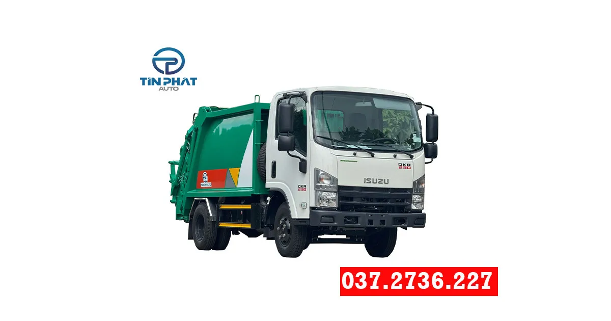 xe ép rác 3 khối ISUZU QKR 230 E5 giá xe ép rác mới
