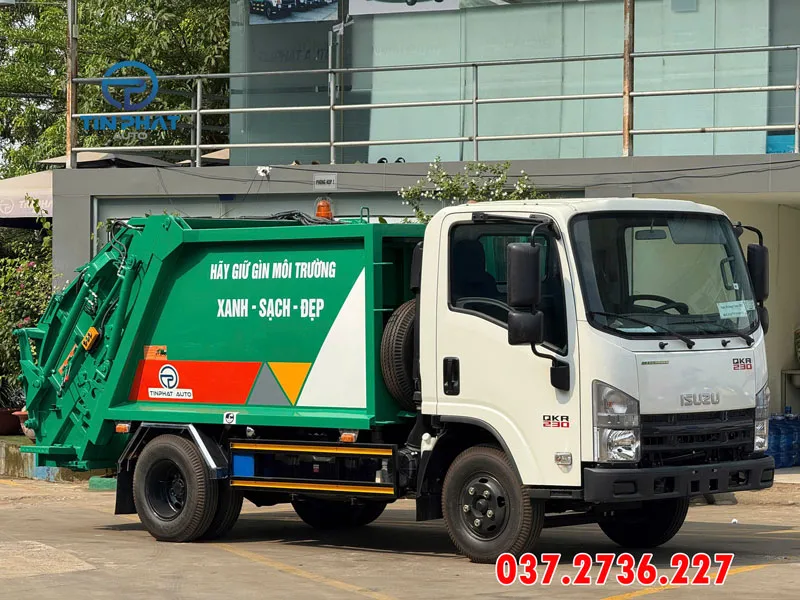 Giá xe ép rác 3 khối isuzu qkr230 mới nhất 