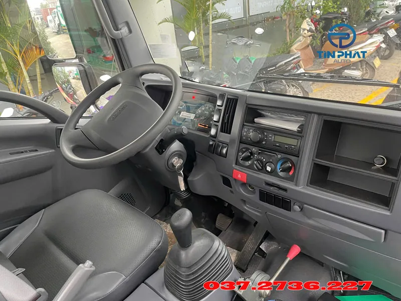 nội thất cabin xe ép rác 3 khối isuzu qkr230 e5