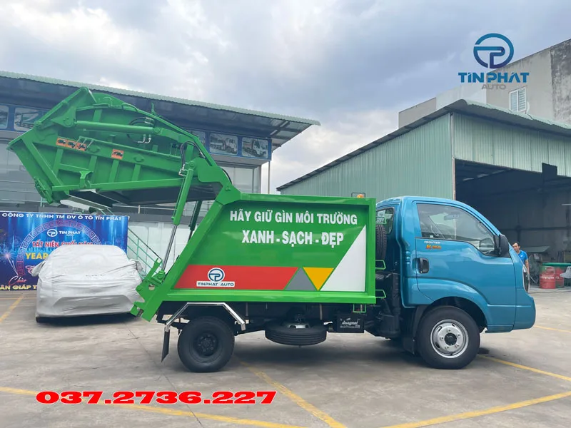 xe ép rác 3 khối kia k250 máng xúc báo giá xe mới