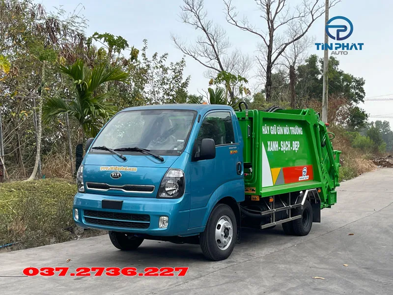 xe ép rác 3 khối kia k250 máng xúc giá tốt nhất