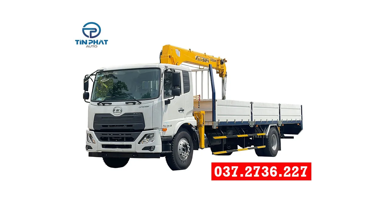 xe tải ud 2 chân cẩu 5 tấn soosan xe tải cẩu ud mới nhất