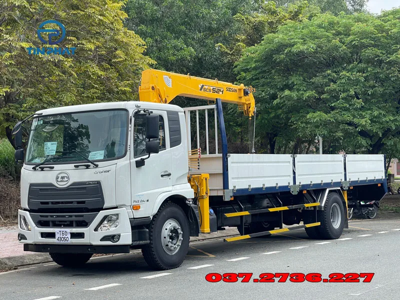 xe tải ud 2 chân cẩu 5 tấn soosan
