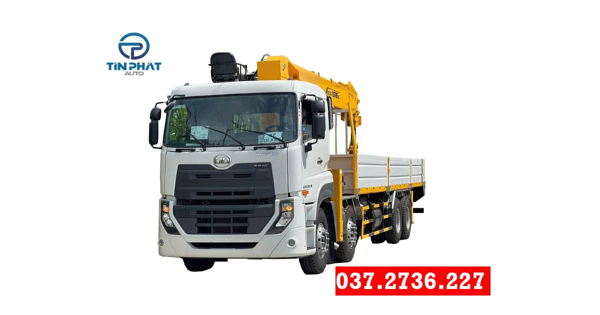 xe tải ud 4 chân gắn cẩu 15 tấn soosan xe tải cẩu 15 tấn mới nhất