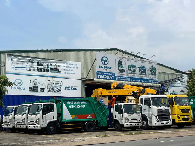 giới thiệu công ty ô tô tín phát nhà máy sản xuất ở 232 ĐT743, Phường Đông Hòa, TP. Hồ Chí Minh