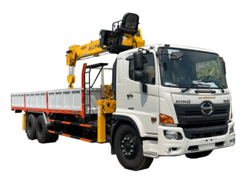 xe cẩu hino 3 chân cẩu 8 tấn