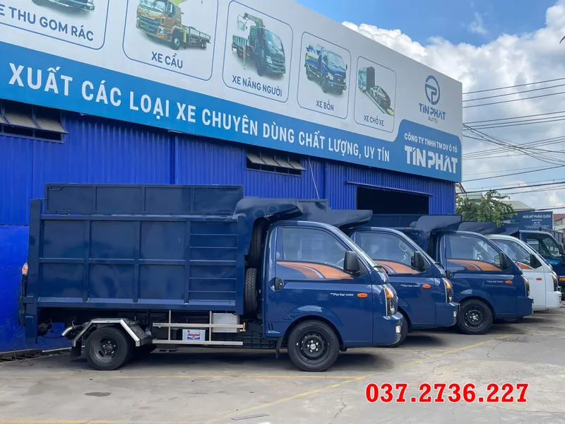 xe chở rác 5 khối hyundai h150 tải 1,1 tấn 