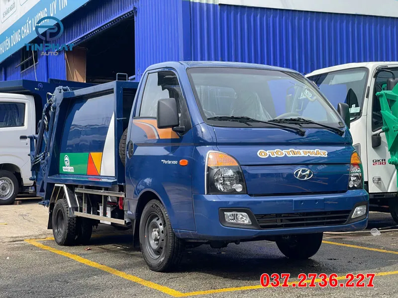 xe ép rác 2 khối hyundai h150 