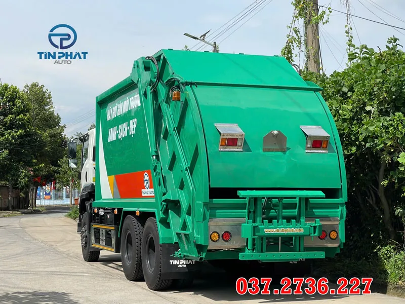 xe ép rác 22 khối nâng kẹp isuzu FVZ mua xe ép rác có sẳn giao ngay