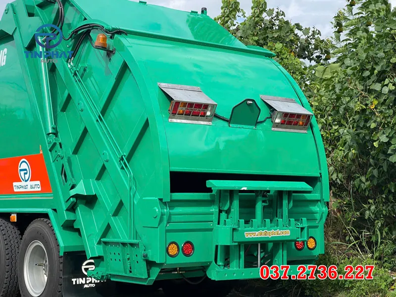 xe ép rác 22 khối chenglong h5 nâng kẹp thùng inox bảo hành 3 năm