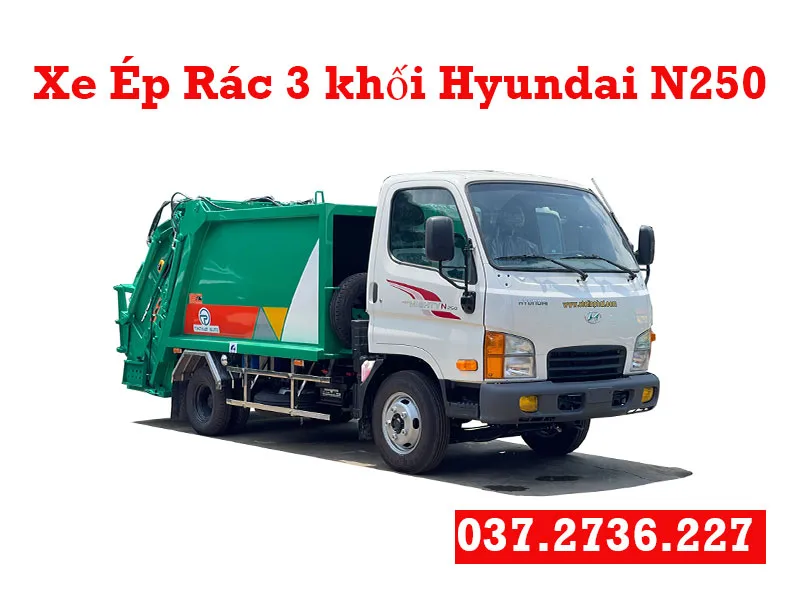 giá xe ép rác hyundai 3 khối tốt nhất 