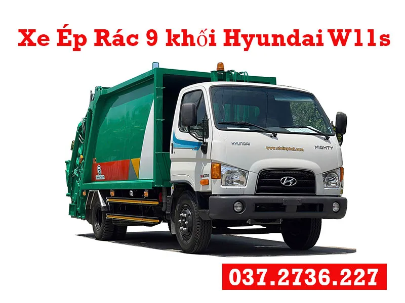giá xe ép rác hyundai 9 khối máng xúc và lợi ích mua xe 