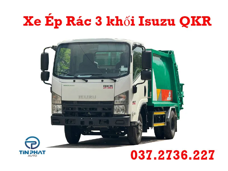 giá xe ép rác isuzu 3 khối 