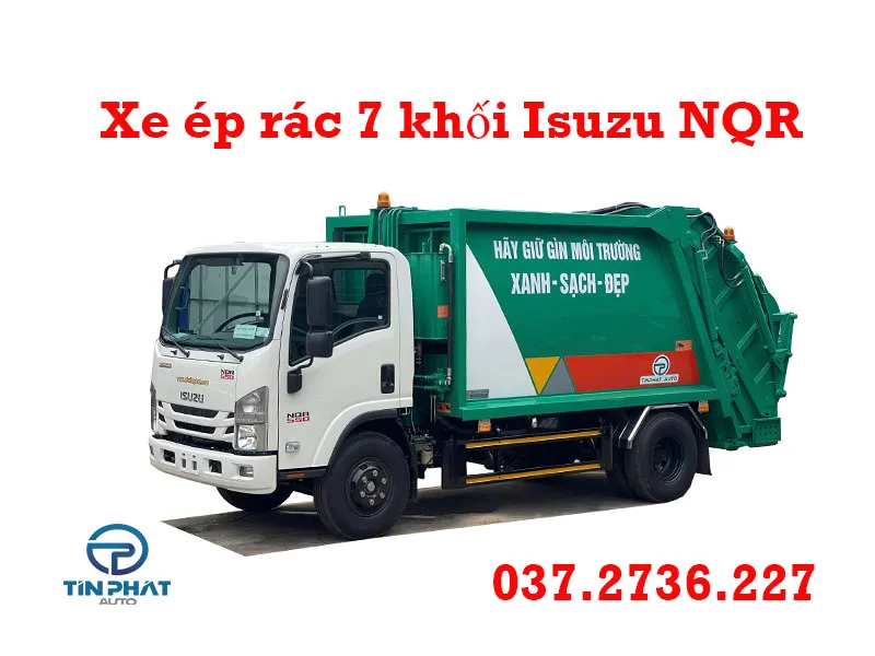 giá xe ép rác isuzu 7 khối 
