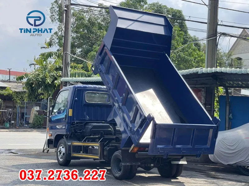 xe ben 2 khối hyundai n250 kích thước thùng: 2.600 x 1.660 x 560 mm