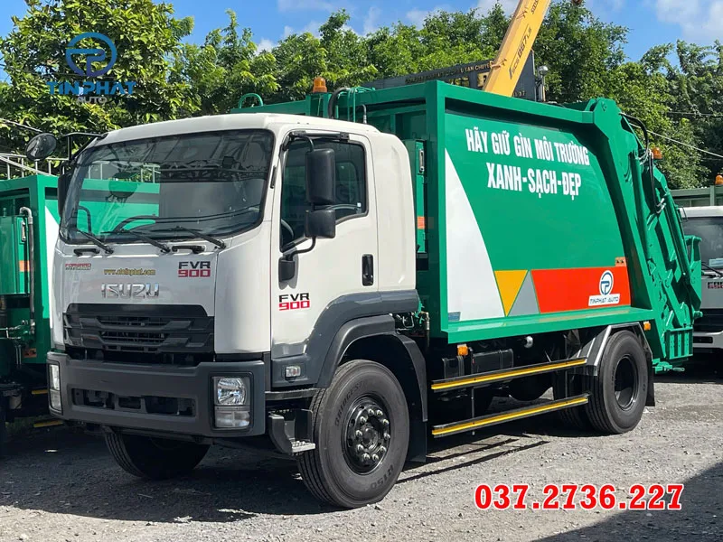 xe ép rác 14 khối - ISUZU FVR900 