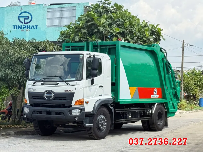 xe ép rác 14 khối - Hino FG euro 5 