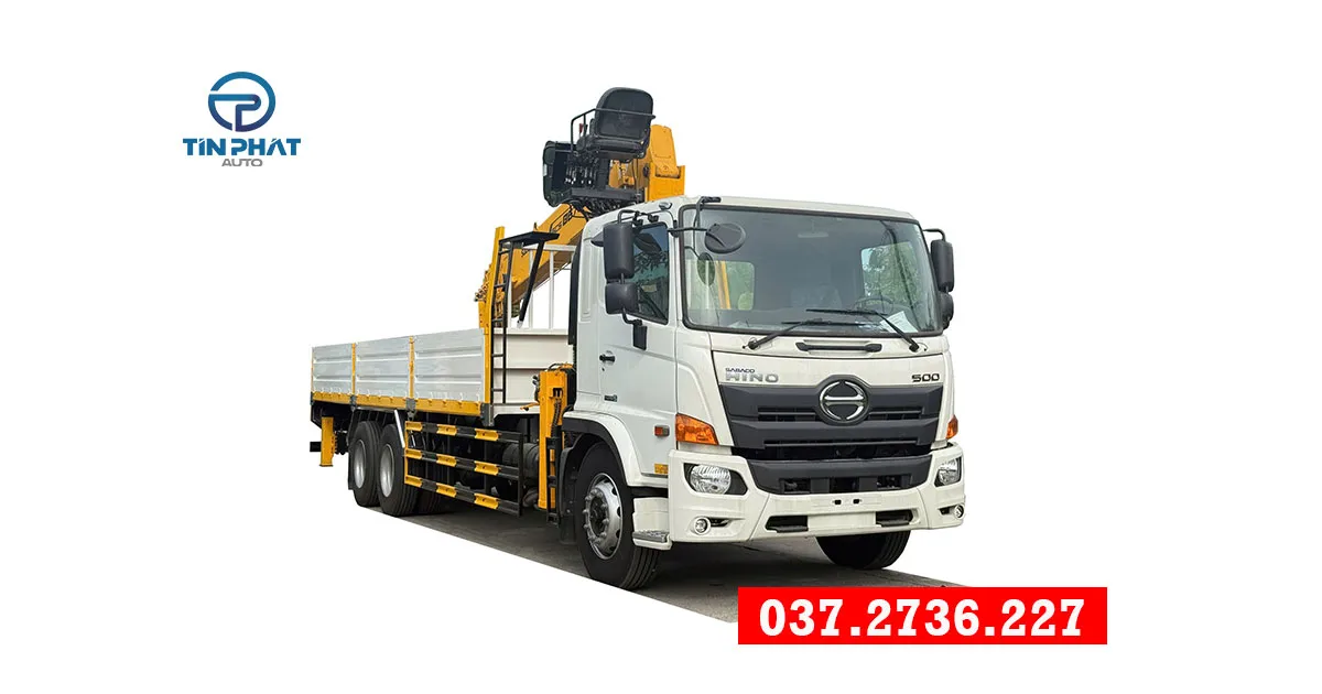 Xe Hino FM gắn cẩu Soosan 8 tấn 7 khúc