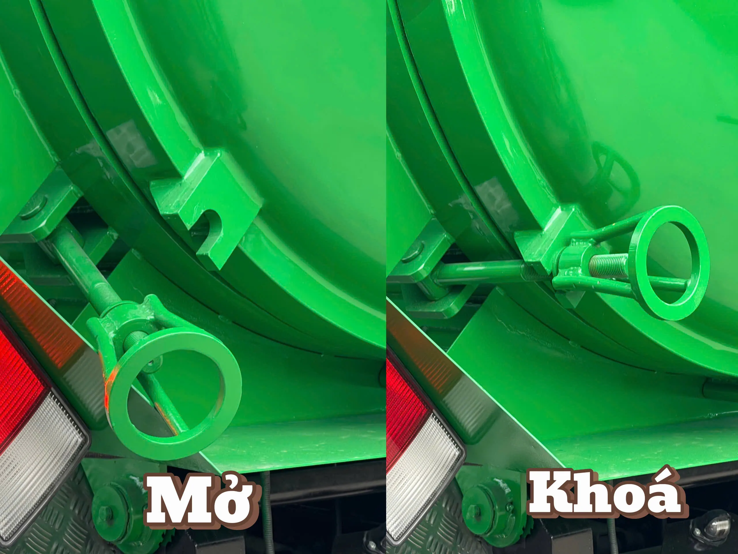 Chốt khóa nắp xe hút chất thải 6 khối Hyundai W11s 