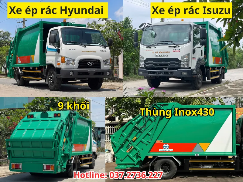 Mua xe ép rác 9 khối tốt nhất